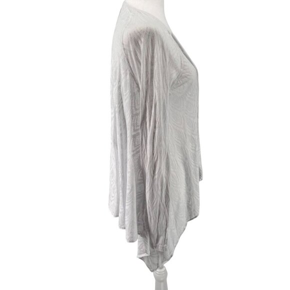 Prana Lightweight Open Front White Cardigan Wrap GUC Yoga Outdoor Sz S - Picture 5 of 7